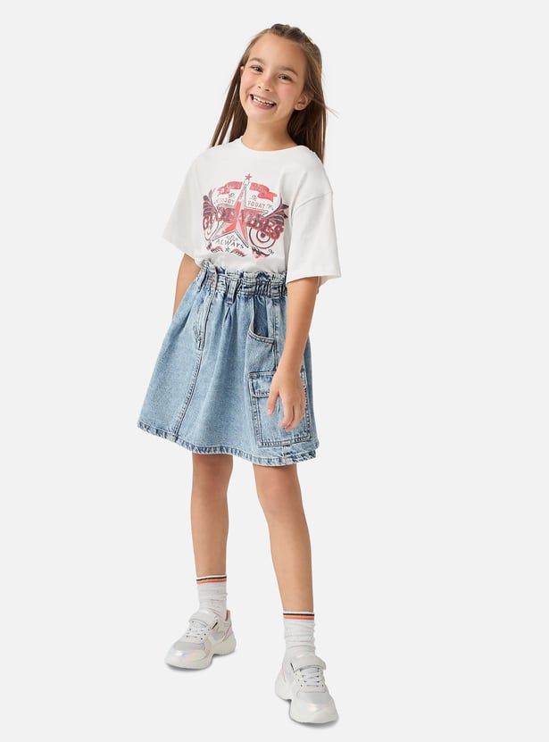 Jcrew Girls Violet Short Sleeves Tunic Size 12 Years Retails