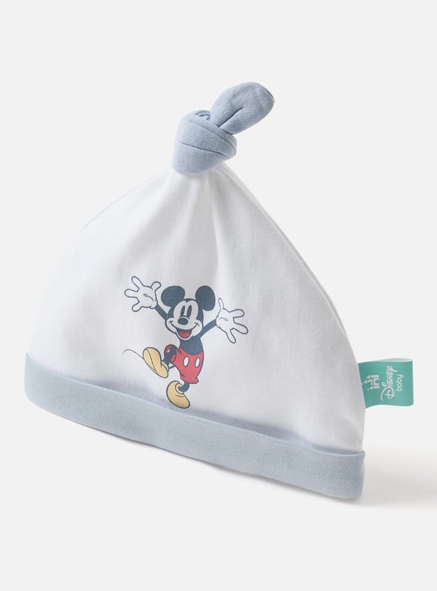 Mickey Mouse Print Beanie - Set of 2