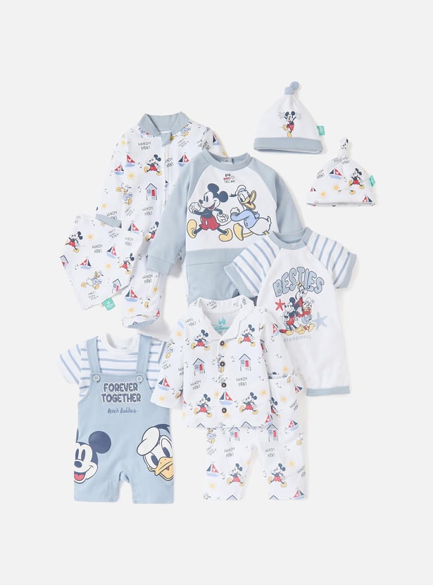 Mickey Mouse Print Beanie - Set of 2