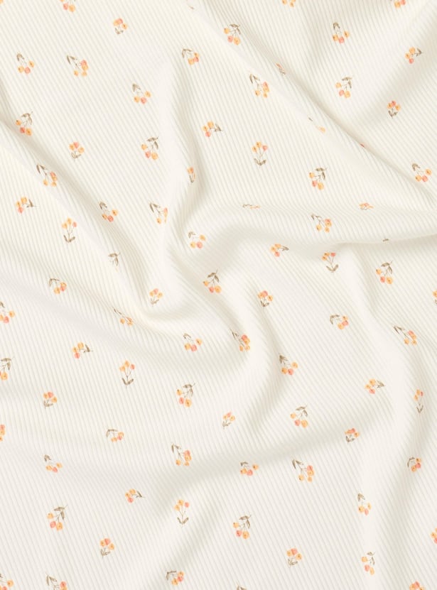 Juniors Floral Print Receiving Blanket - 70x70 cm
