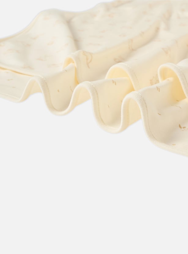 Giggles 2-Piece Bunny Print Receiving Blanket Set - 70x70 cm