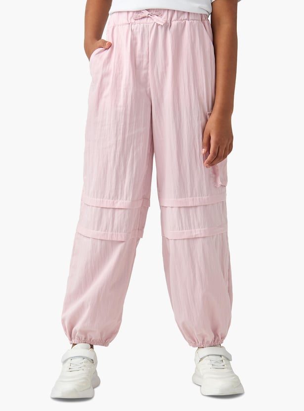 Kappa Logo Print Joggers with Drawstring Closure