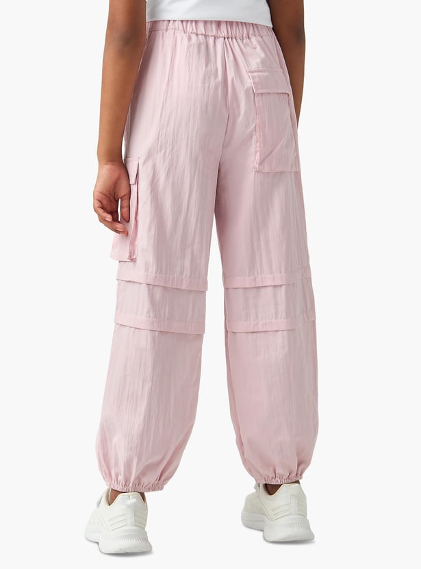 Kappa Logo Print Joggers with Drawstring Closure