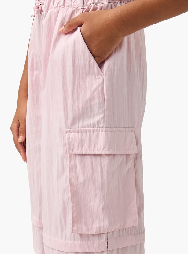 Kappa Logo Print Joggers with Drawstring Closure