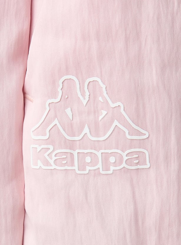 Kappa Logo Print Joggers with Drawstring Closure