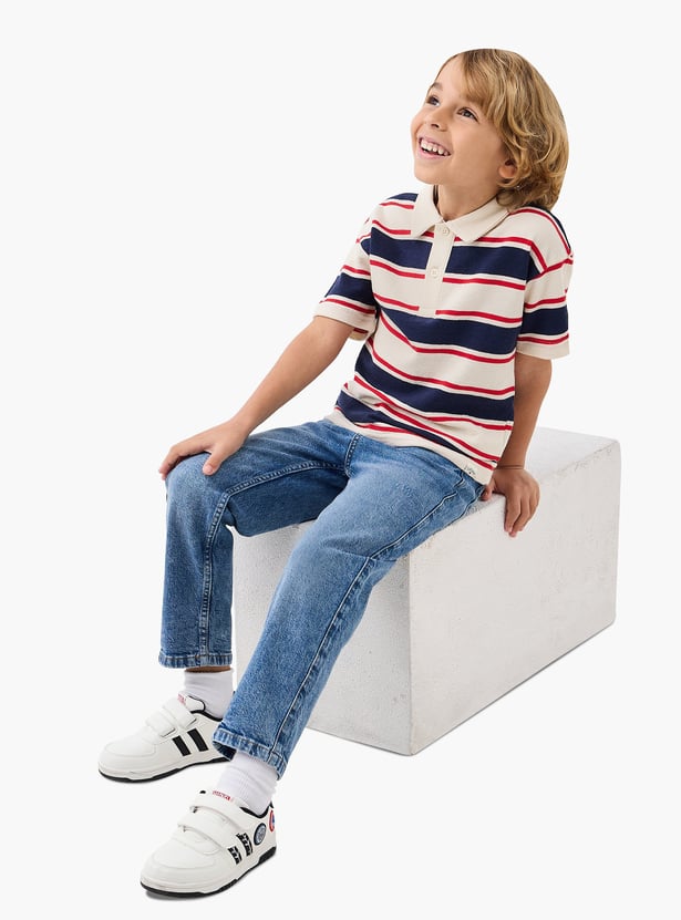 Juniors Boys' Washed Jeans with Pockets
