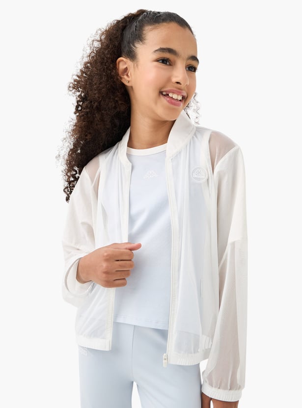 Kappa Logo Detail Zip Through Jacket with Sleeveless T-shirt