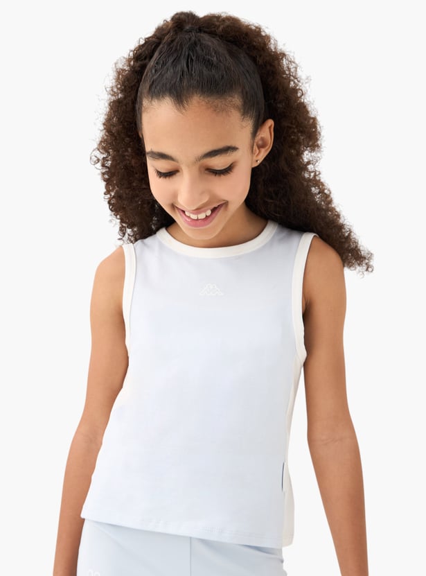 Kappa Logo Detail Zip Through Jacket with Sleeveless T-shirt