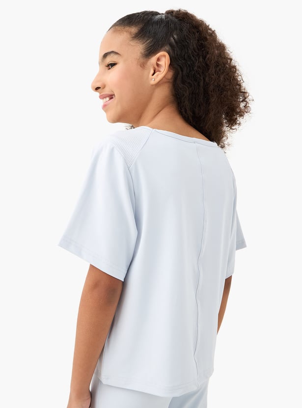 Kappa Logo Print T-shirt with Short Sleeves
