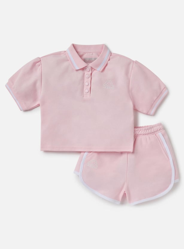 Kappa Logo Detail T-shirt and Shorts Set