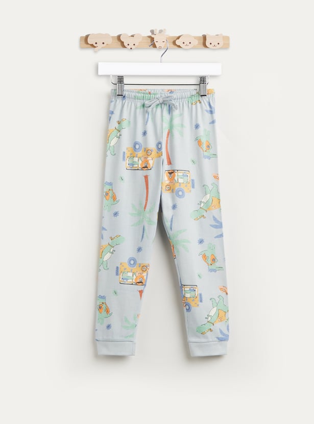 Juniors Dinosaur Print T-shirt and Pyjama Set