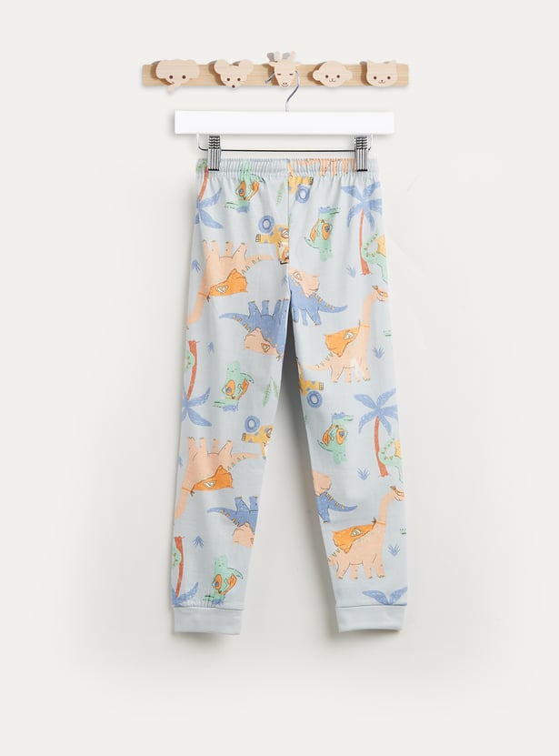 Juniors Dinosaur Print T-shirt and Pyjama Set