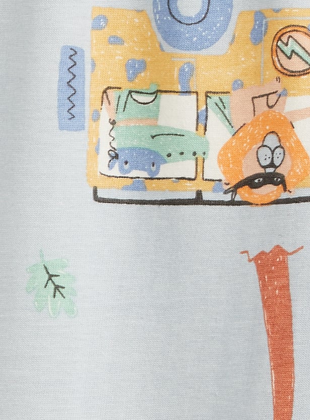 Juniors Dinosaur Print T-shirt and Pyjama Set