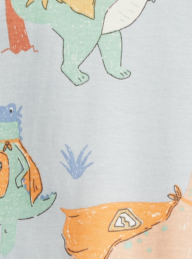 Juniors Dinosaur Print T-shirt and Pyjama Set