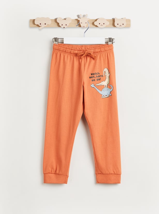 Juniors Dinosaur Print T-shirt and Pyjama Set