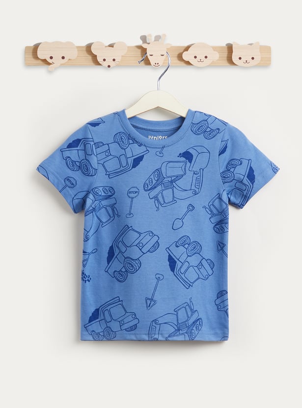 Juniors Printed T-shirt and Pyjama Set