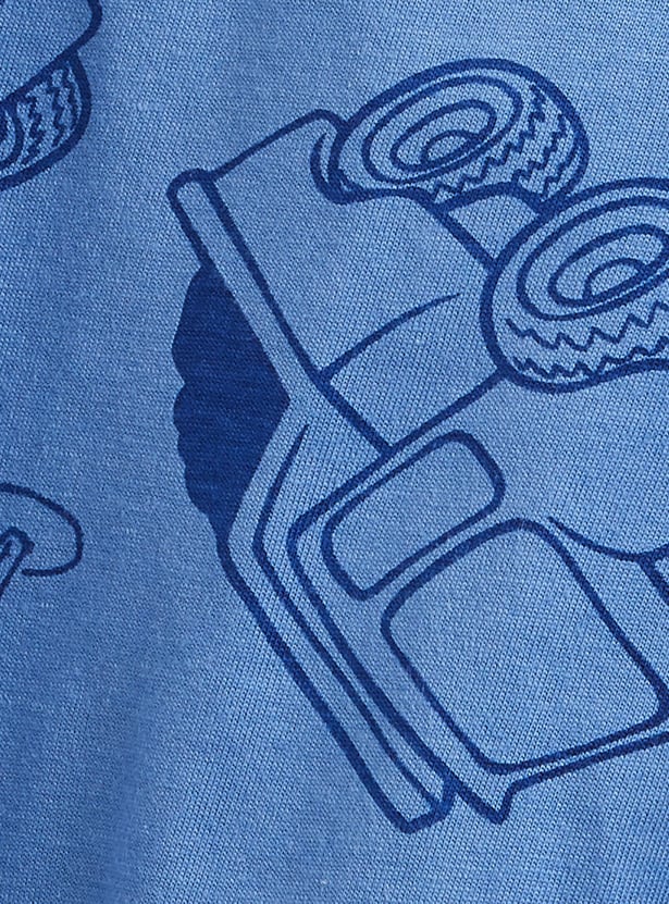 Juniors Printed T-shirt and Pyjama Set