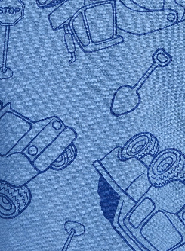 Juniors Printed T-shirt and Pyjama Set