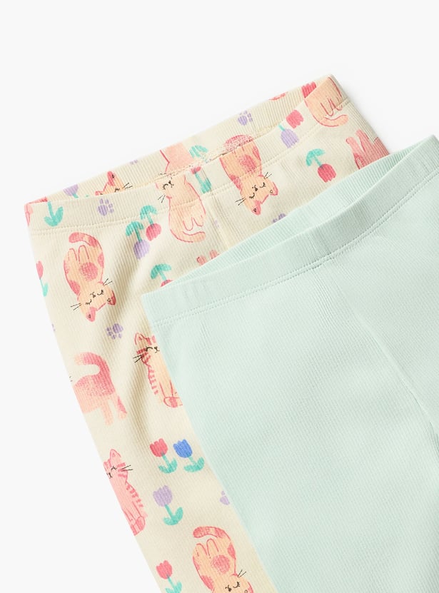 Juniors Assorted Leggings - Set of 2