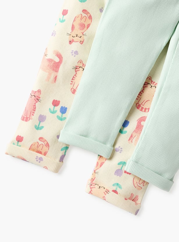 Juniors Assorted Leggings - Set of 2