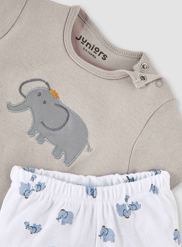 Juniors 7-Piece Elephant Print Clothing Gift Set