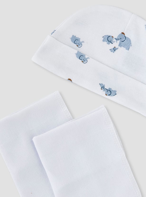 Juniors 7-Piece Elephant Print Clothing Gift Set