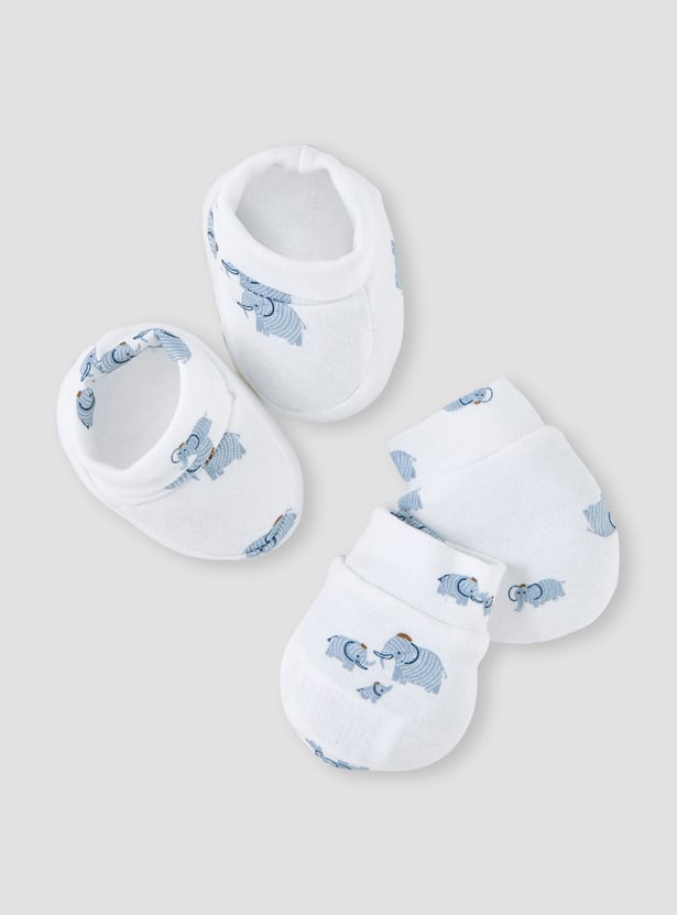 Juniors 7-Piece Elephant Print Clothing Gift Set