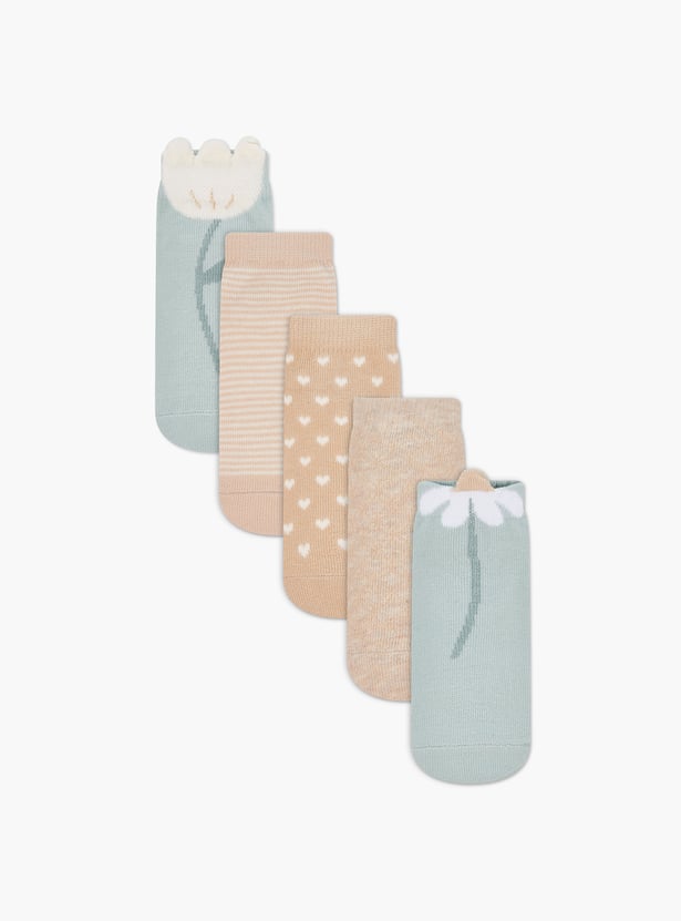 Juniors Printed Socks - Set of 5