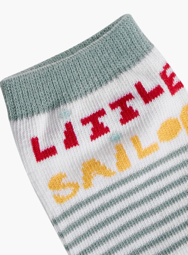 Juniors Nautical Print Socks - Set of 7
