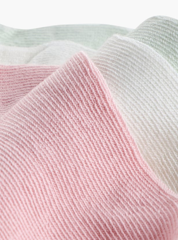 Juniors Solid Socks with Elasticated Hem - Set of 7