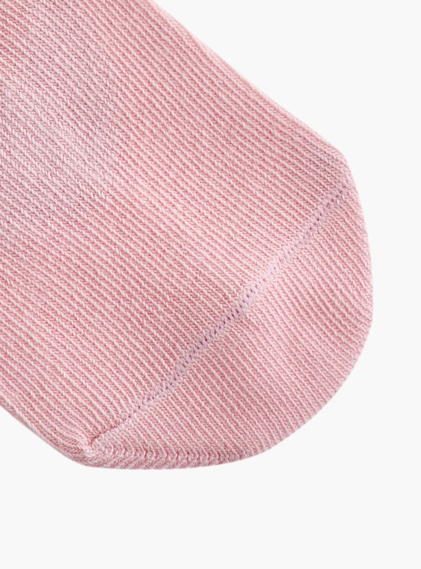 Juniors Solid Socks with Elasticated Hem - Set of 7