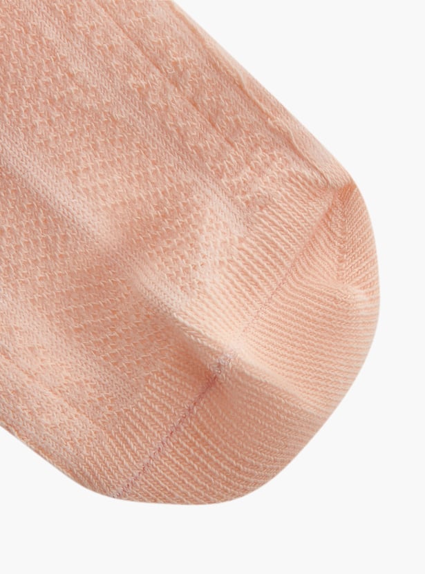 Juniors Ankle Length Socks with Lace Trim - Set of 10