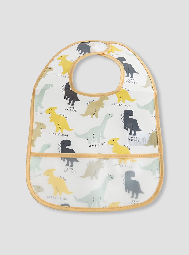 Juniors Dinosaur Print Bib - Set of 2