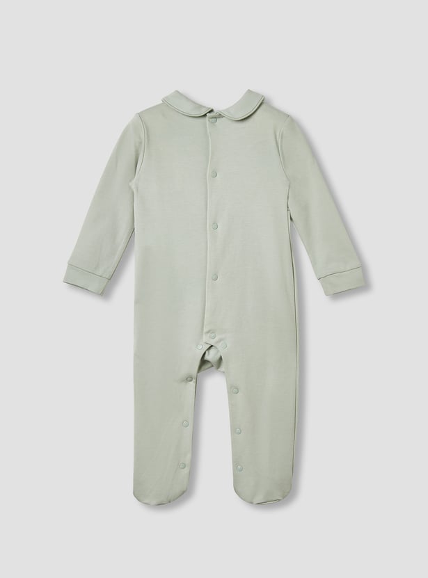 Giggles Pintuck Closed Feet Sleepsuit with Long Sleeves