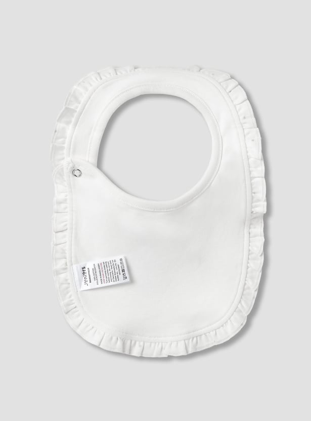 Juniors Printed Bib with Snap Button Closure