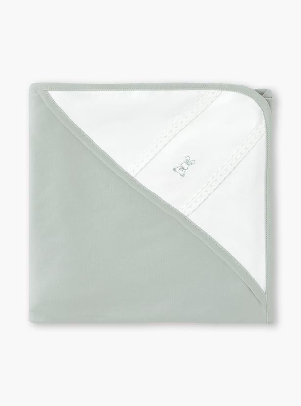 Giggles Embroidered Receiving Blanket