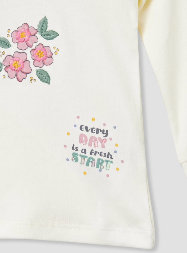 Juniors Printed T-shirt and Pyjama Set