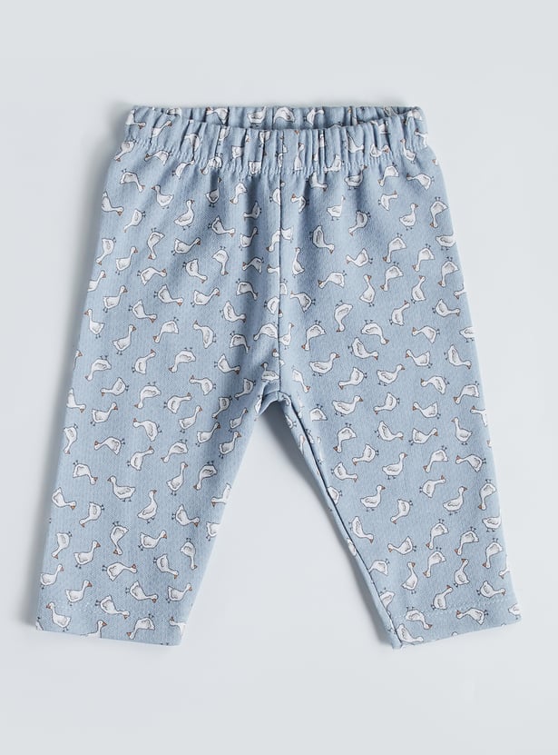 Juniors Printed Shirt with Pyjamas Set