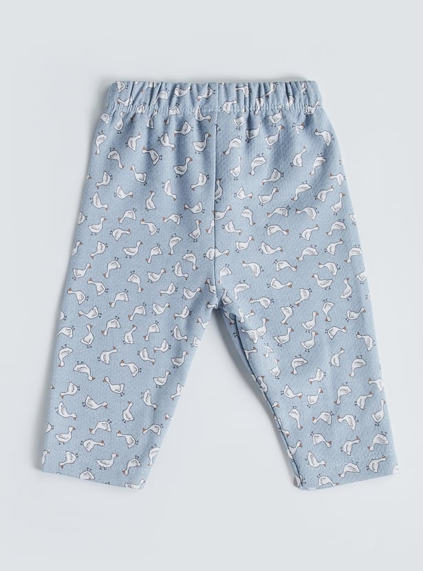 Juniors Printed Shirt with Pyjamas Set