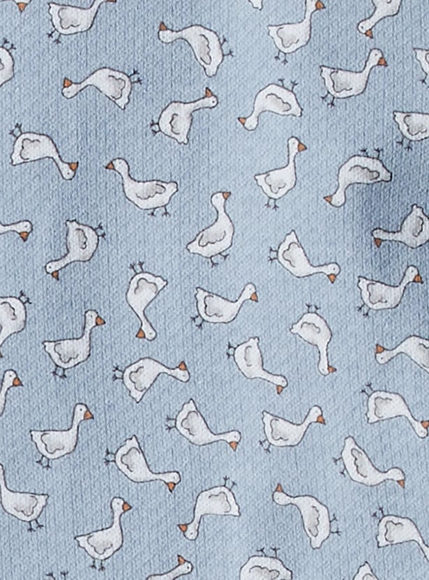 Juniors Printed Shirt with Pyjamas Set
