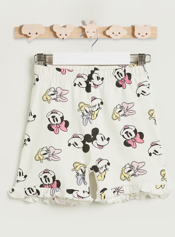 Mickey Mouse and Friends Print T-shirt and Shorts Set