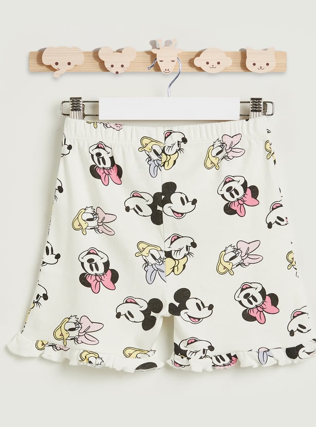 Mickey Mouse and Friends Print T-shirt and Shorts Set