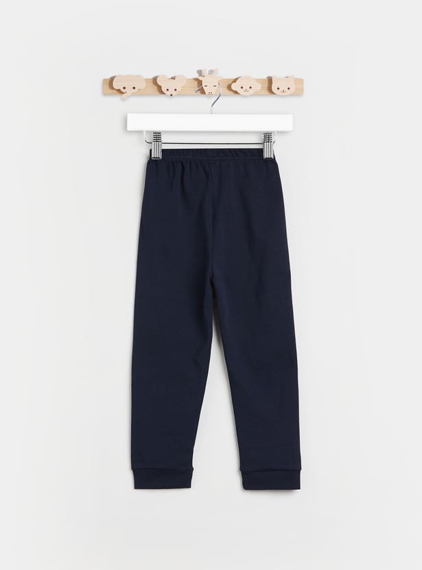 Juniors Car Print Long Sleeves T-shirt and Pyjamas - Set of 2