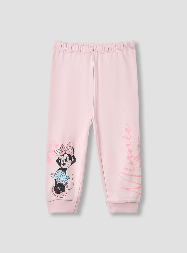 Minnie Mouse Print T-shirt with Pyjamas - Set of 2