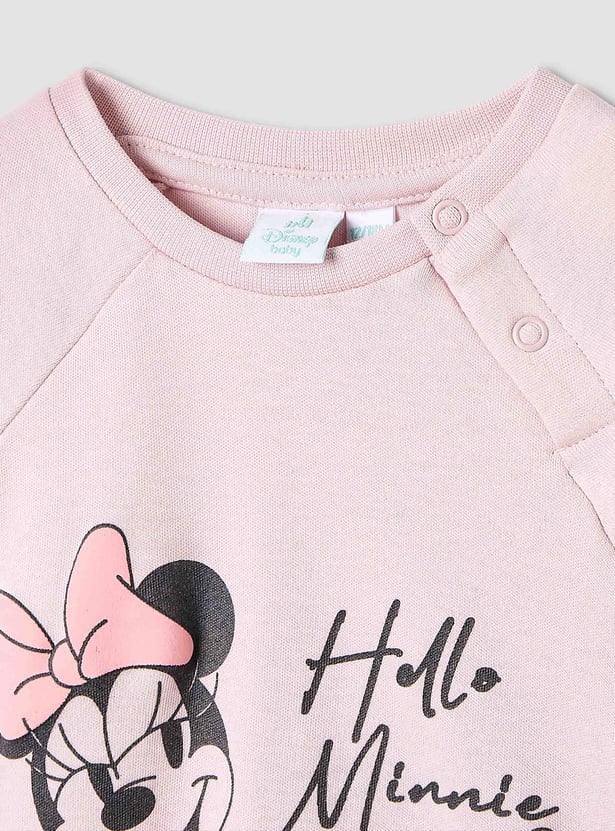 Minnie Mouse Print T-shirt with Pyjamas - Set of 2