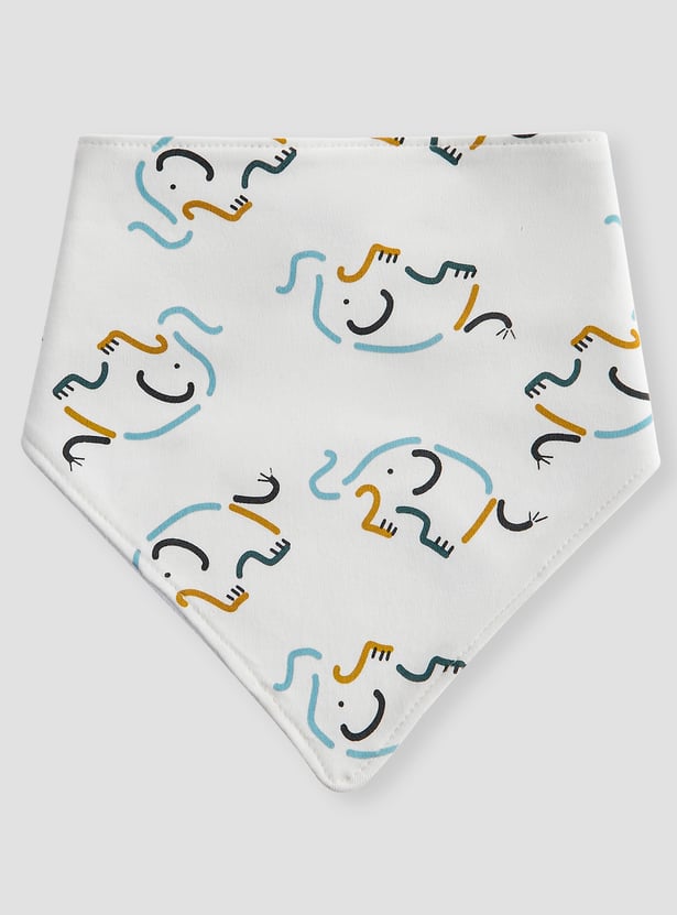 Juniors Printed Bib with Button Closure - Set of 3