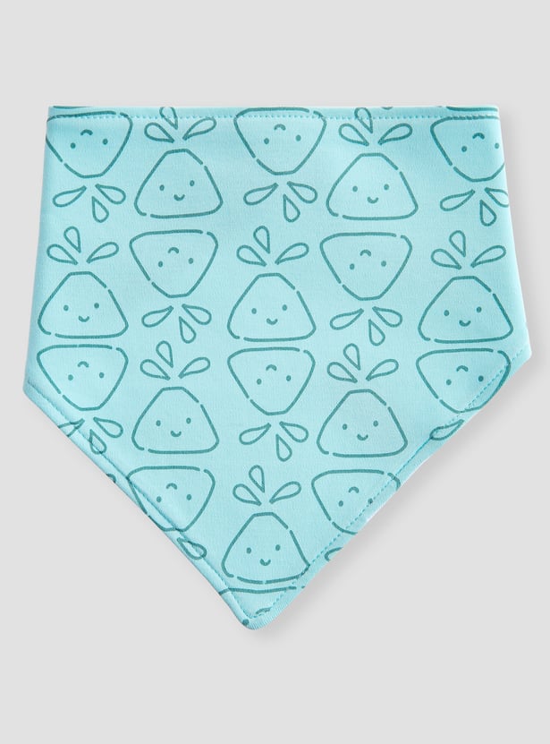 Juniors Printed Bib with Button Closure - Set of 3