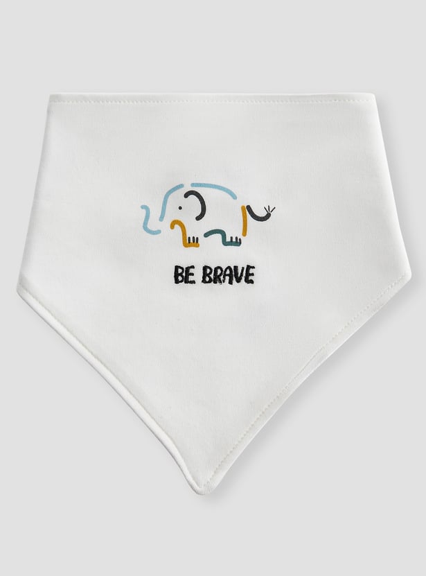 Juniors Printed Bib with Button Closure - Set of 3