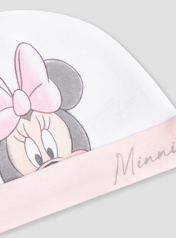 Minnie Mouse Print Beanie