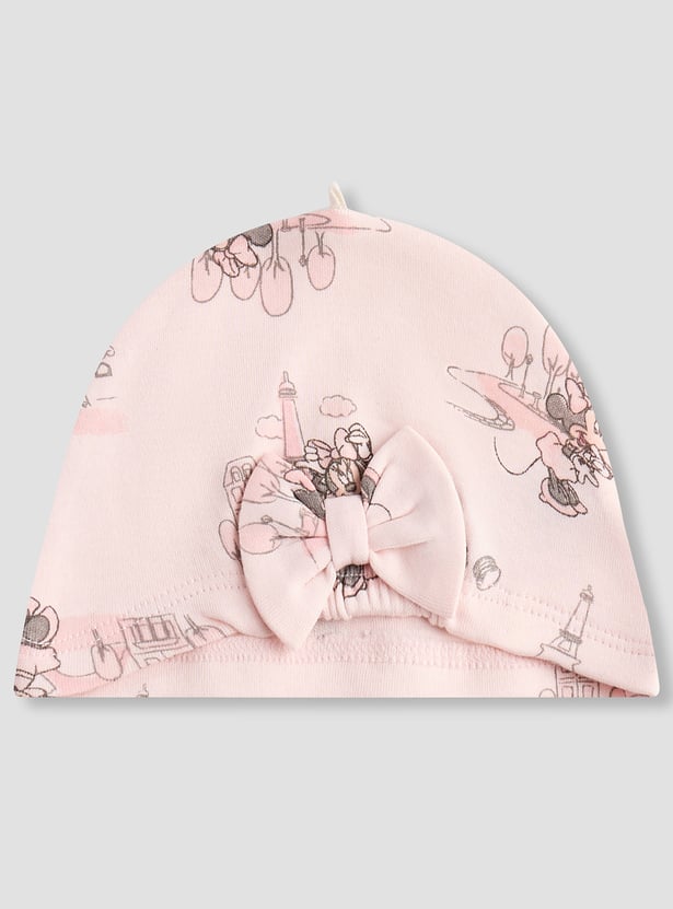 Minnie Mouse Print Beanie